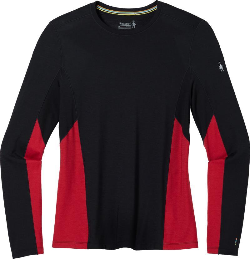 Merino Sport (150) LS Crew - Mens - Black / Rythmic Red 1