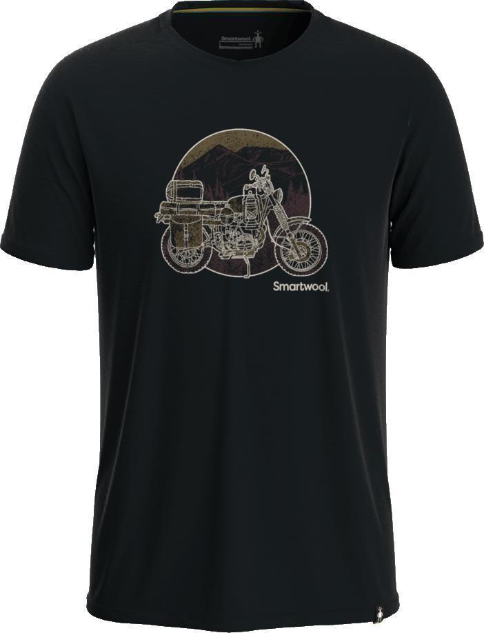 Merino Sport 150 Overland Trek SS Graphic Tee - Mens - Black 1