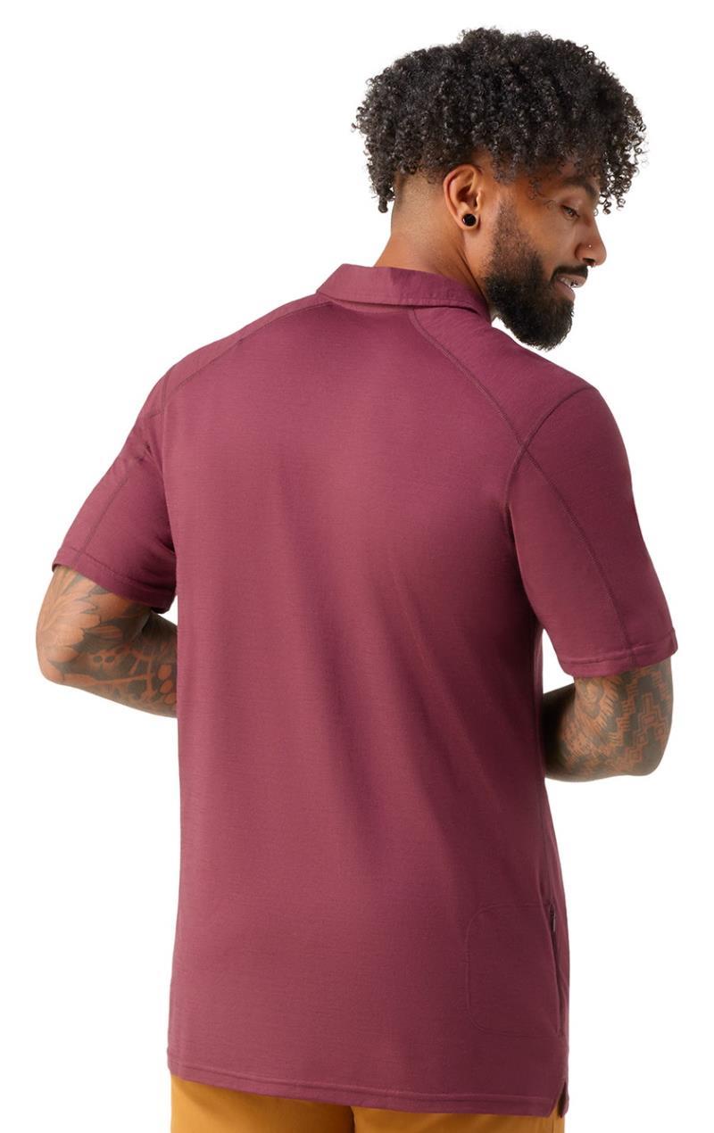 Merino Sport 150 Polo - Mens - Black Cherry 3