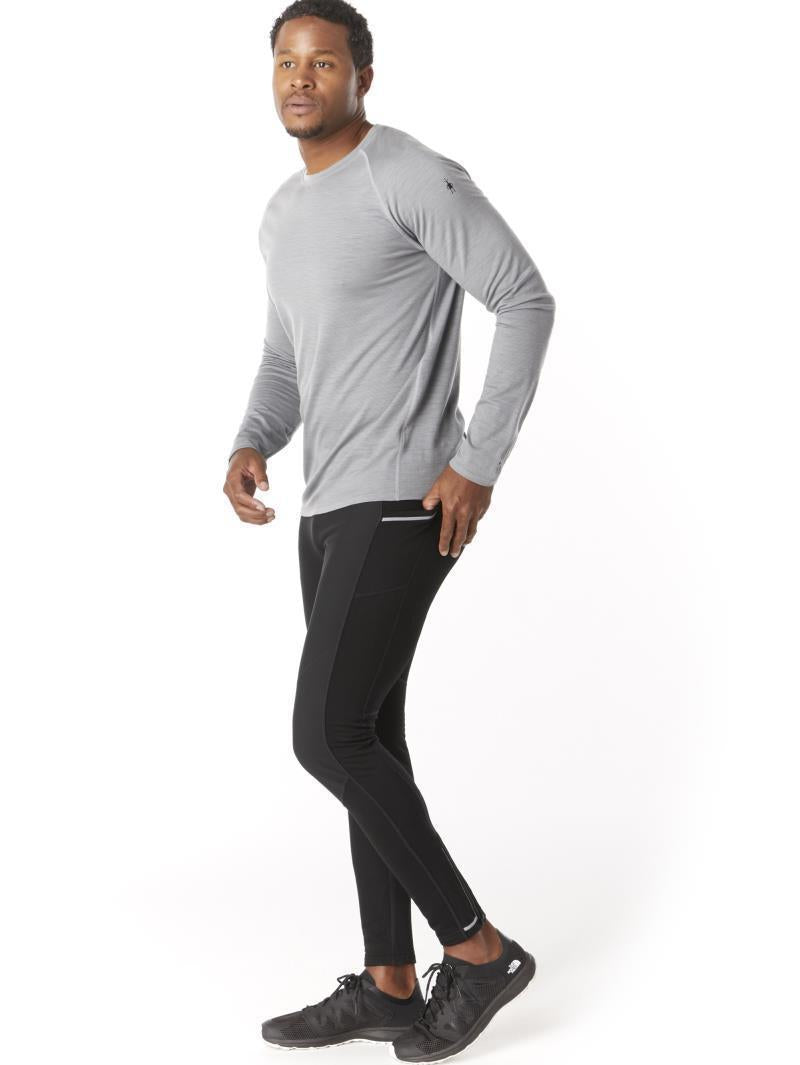 Merino Sport Fleece Wind Tights - Mens - Black 2