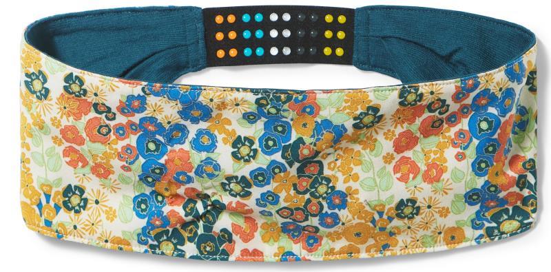 Merino Sport Headband - Almond Meadow Print 1
