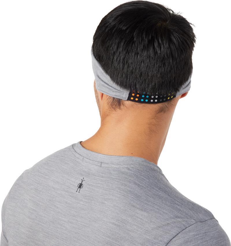 Merino Sport Headband - Bleached Aqua Mountain Plaid Print 5