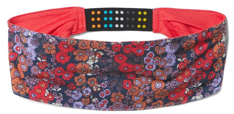Merino Sport Headband - Ultra Violet Meadow Print 1