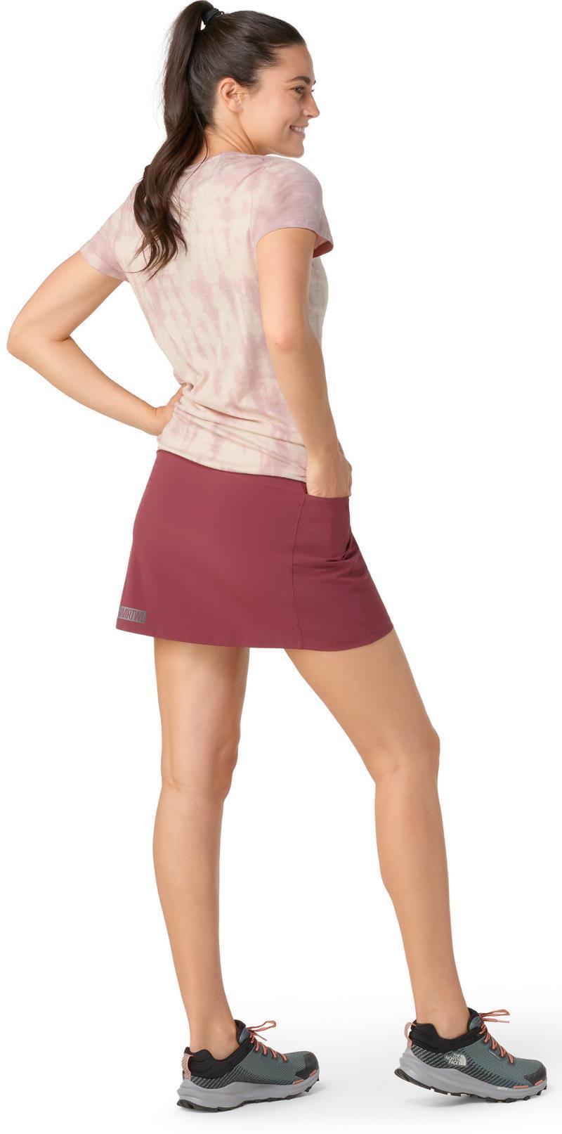 Merino Sport Lined Skirt - Black Cherry 3
