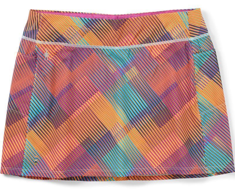 Merino Sport Lined Skirt - Festive Fuchsia Mountain Plaid Print 1