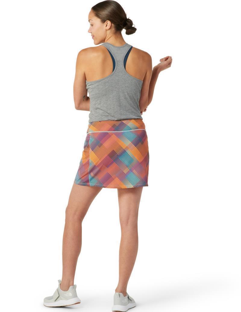 Merino Sport Lined Skirt - Festive Fuchsia Mountain Plaid Print 3