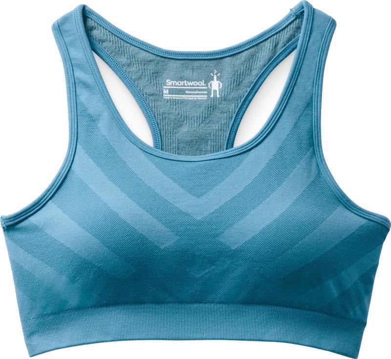 Merino Sport Seamless Racerback Bra - Light Ocean Abyss 1