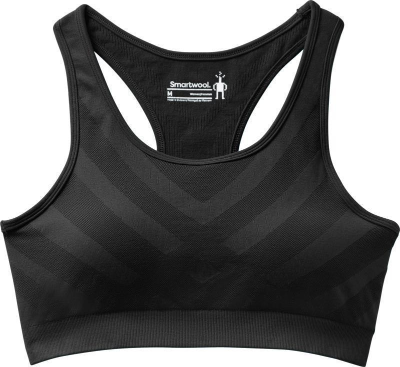 Merino Sport Seamless Racerback Bra - black 1