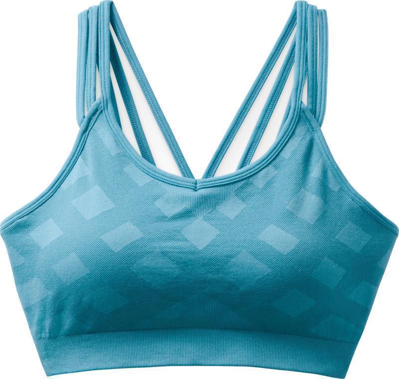 Merino Sport Seamless Strappy Bra - Light Ocean Abyss 1