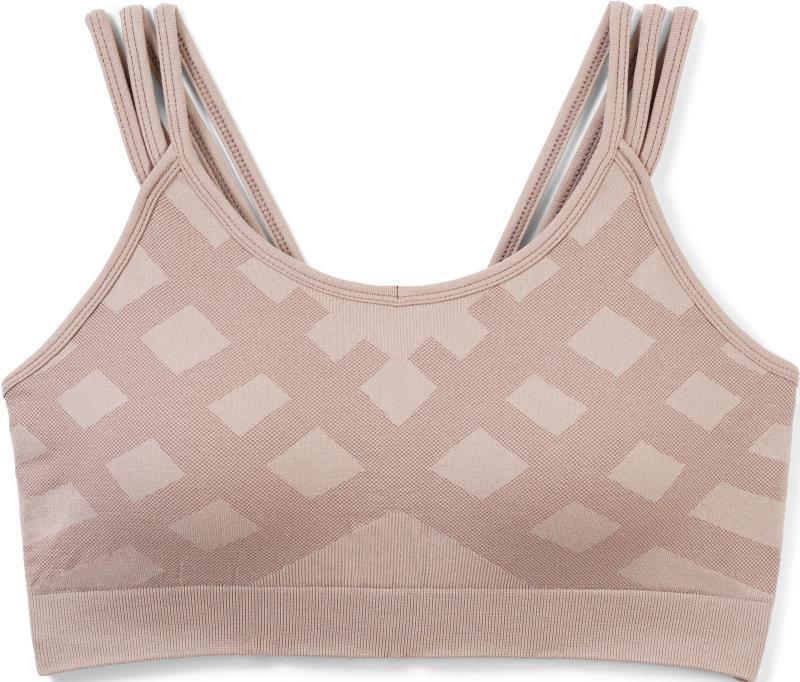 Merino Sport Seamless Strappy Bra - Sandstone 1