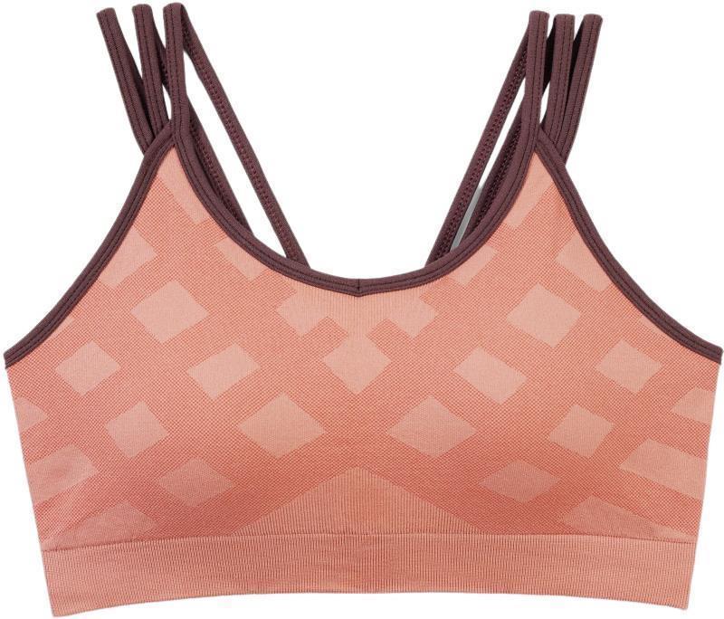 Merino Sport Seamless Strappy Bra - light mahogany 1