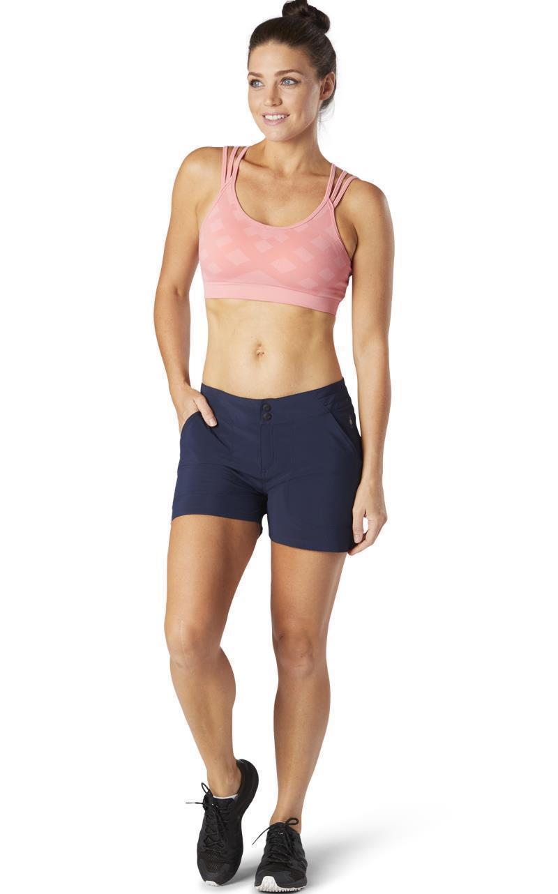 Merino Sport Seamless Strappy Bra - tea rose 1