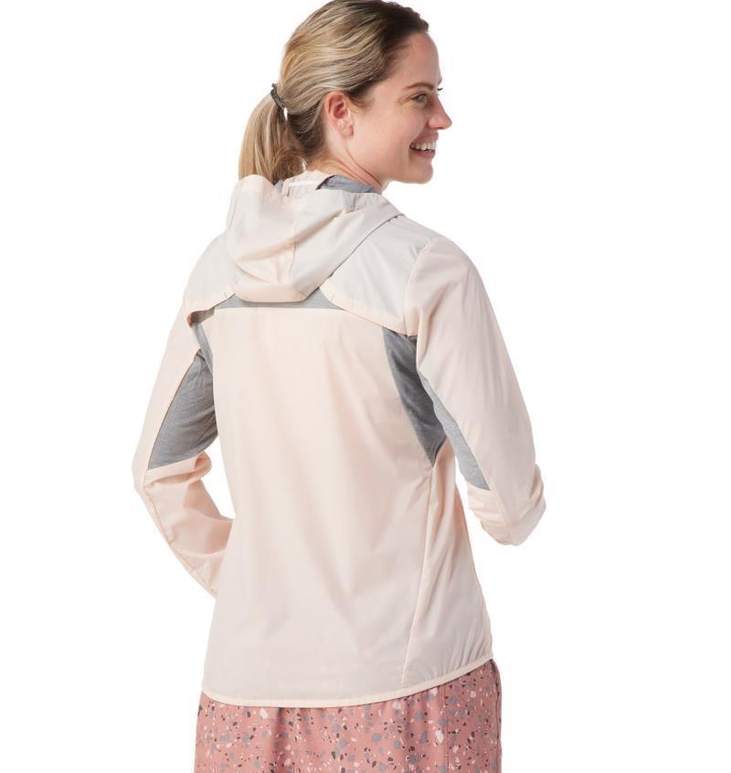 Merino Sport Ultralite Hoodie Jacket - Womens - Peach Whip 3
