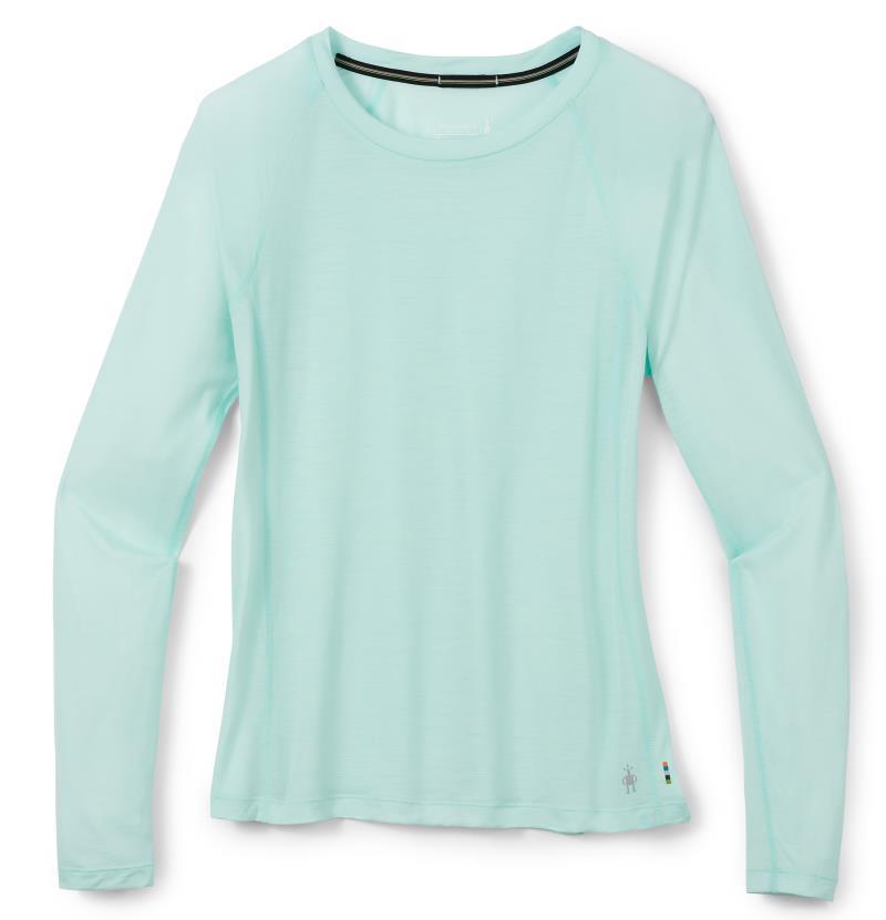 Merino Sport Ultralite LS - Womens - Bleached Aqua Heather 1