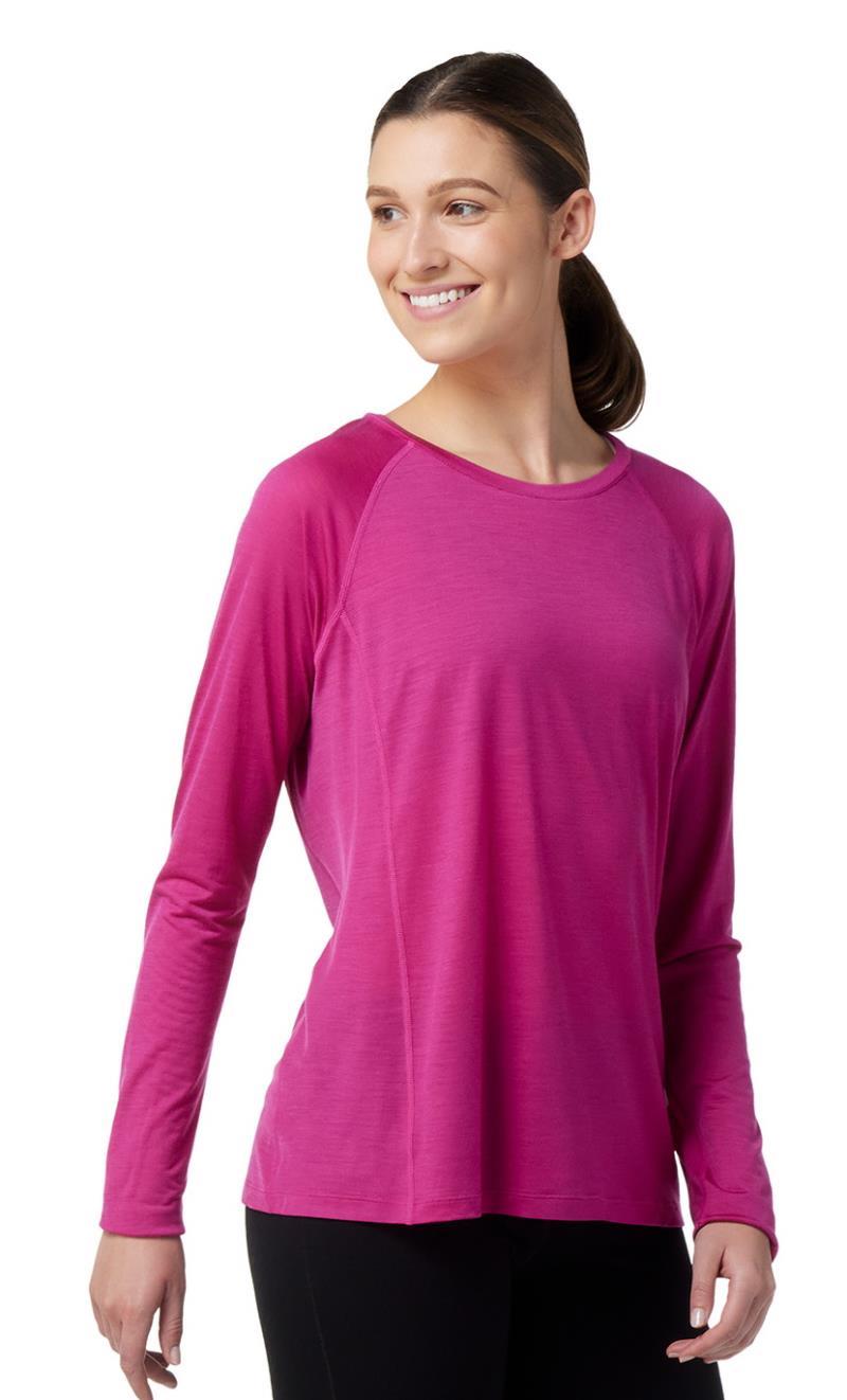 Merino Sport Ultralite LS - Womens - Festive Fuchsia 2