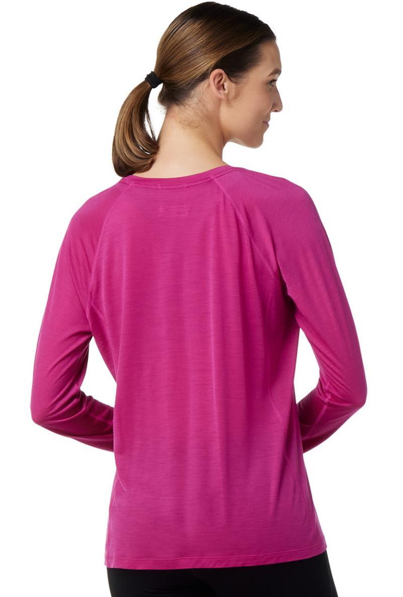 Merino Sport Ultralite LS - Womens - Festive Fuchsia 3