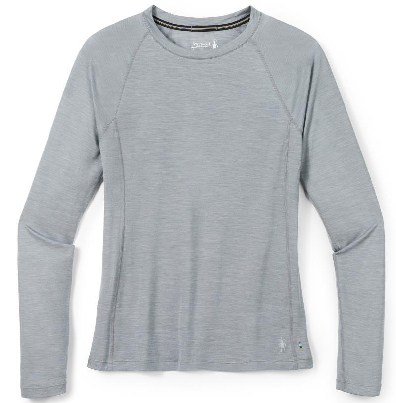 Merino Sport Ultralite LS - Womens - Light Gray Heather 1