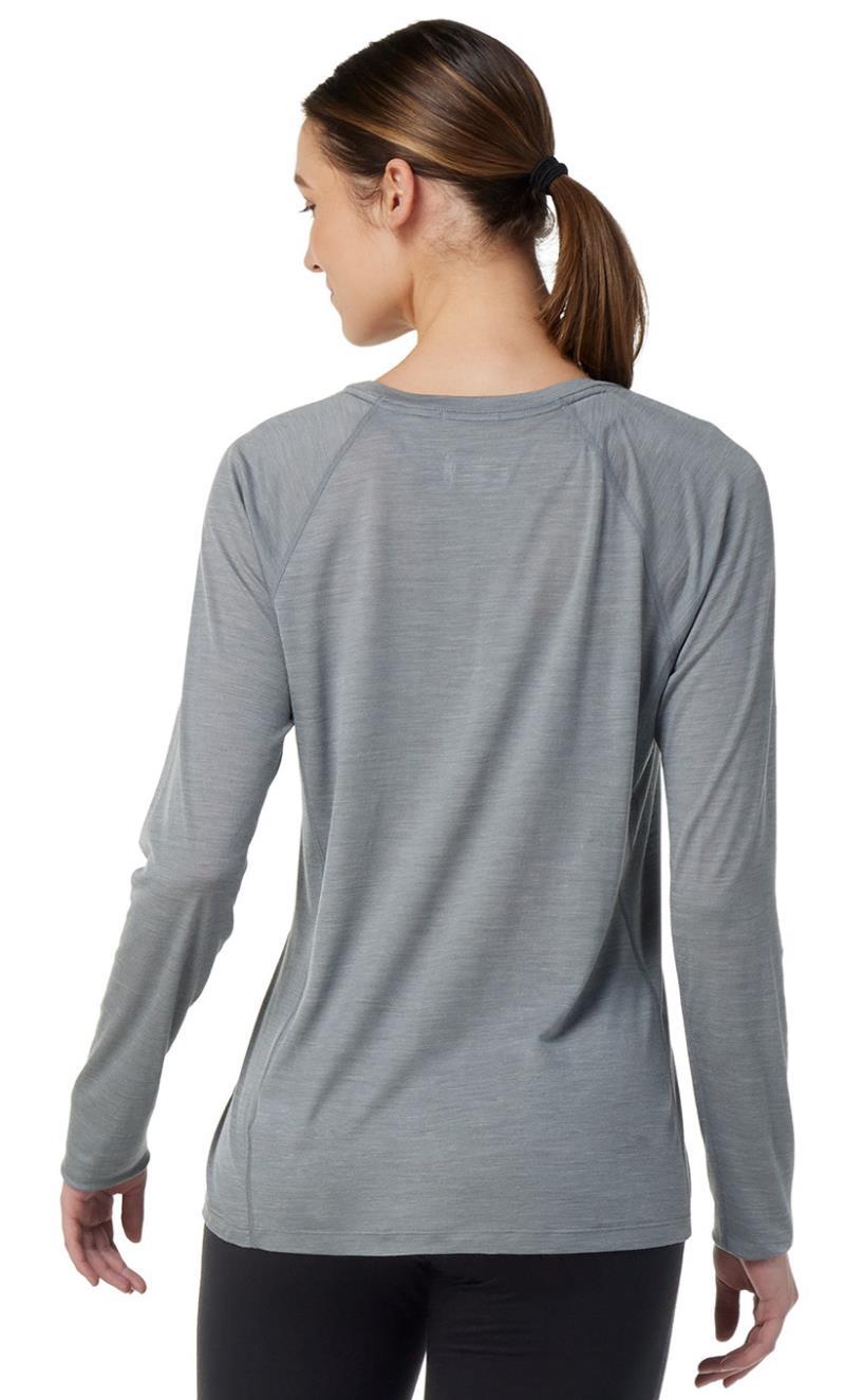 Merino Sport Ultralite LS - Womens - Light Gray Heather 3