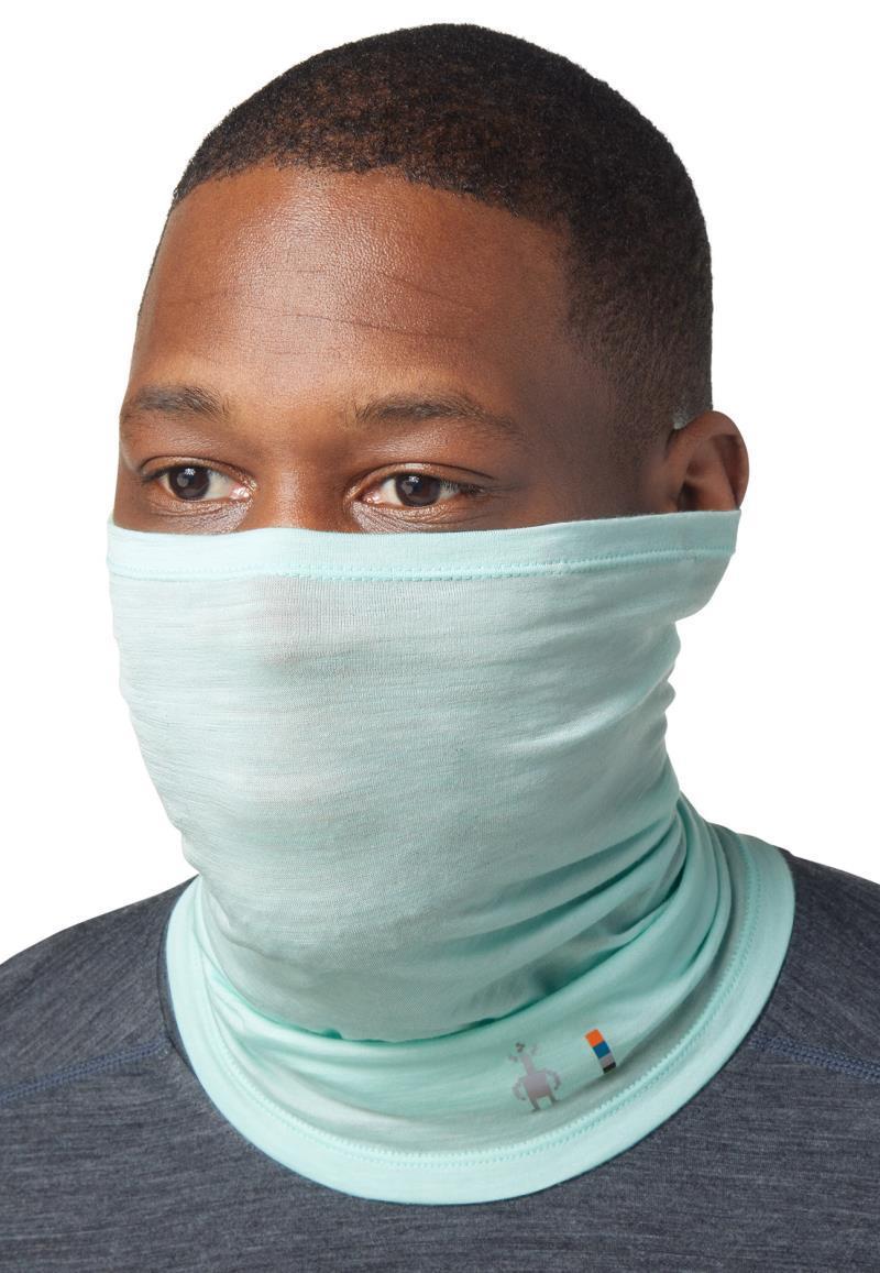 Merino Sport Ultralite Neck Gaiter - Bleached Aqua Heather 2
