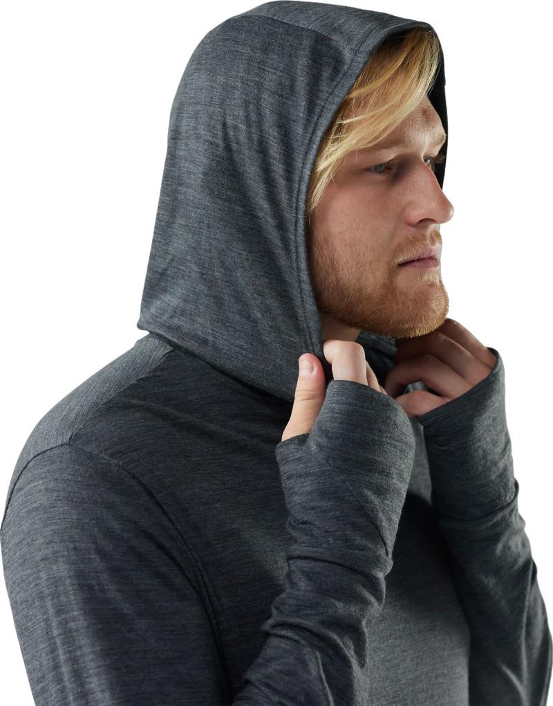 Merino Sun Hoodie - Mens - iron heather 1