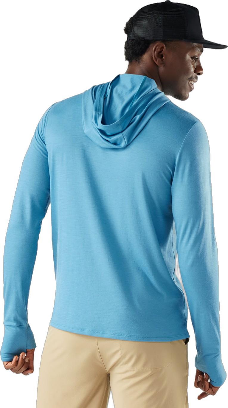 Merino Sun Hoodie - Mens - mineral blue 1