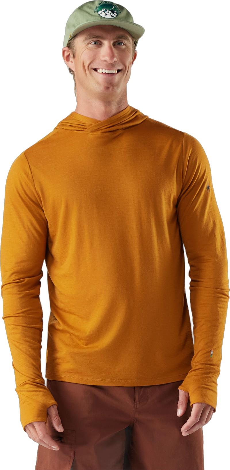 Merino Sun Hoodie - Mens - squash 1