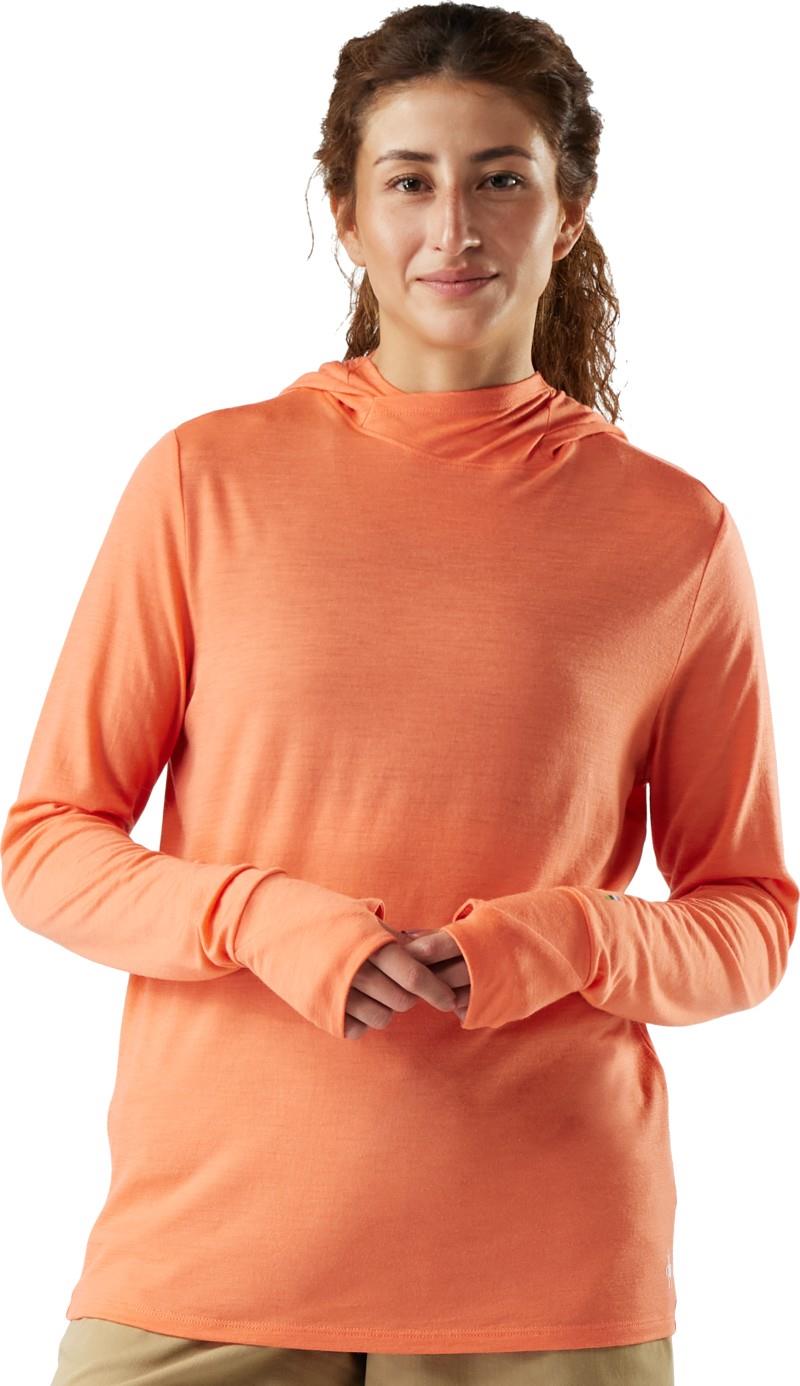 Merino Sun Hoodie - Womens - coral reef 1