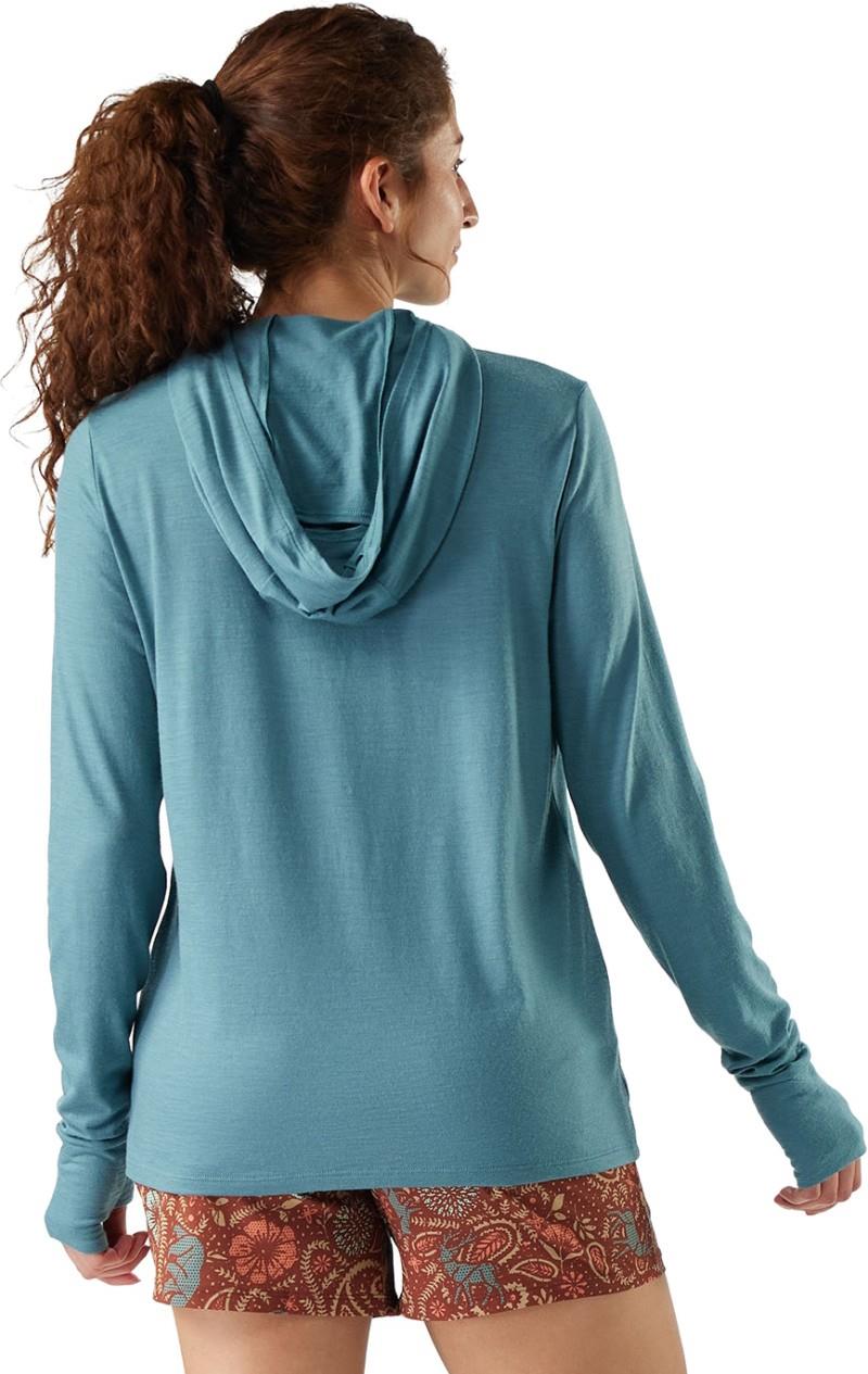 Merino Sun Hoodie - Womens - dusty teal 1