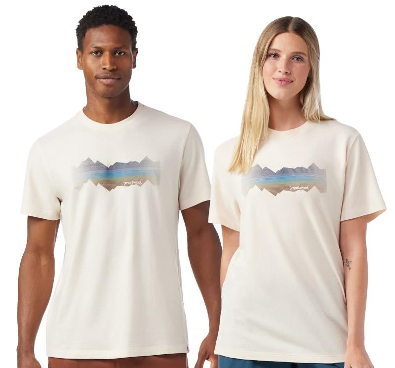 Mountain Horizon Graphic SS Tee - Unisex - almond 1