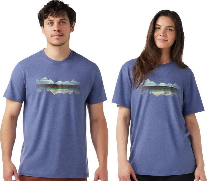 Mountain Horizon Graphic SS Tee - Unisex - nightfall blue 1