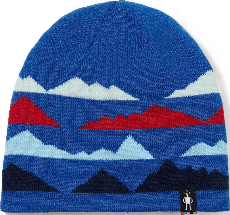 Mountain Pattern Reversible Beanie - Kids - Deep Navy 1