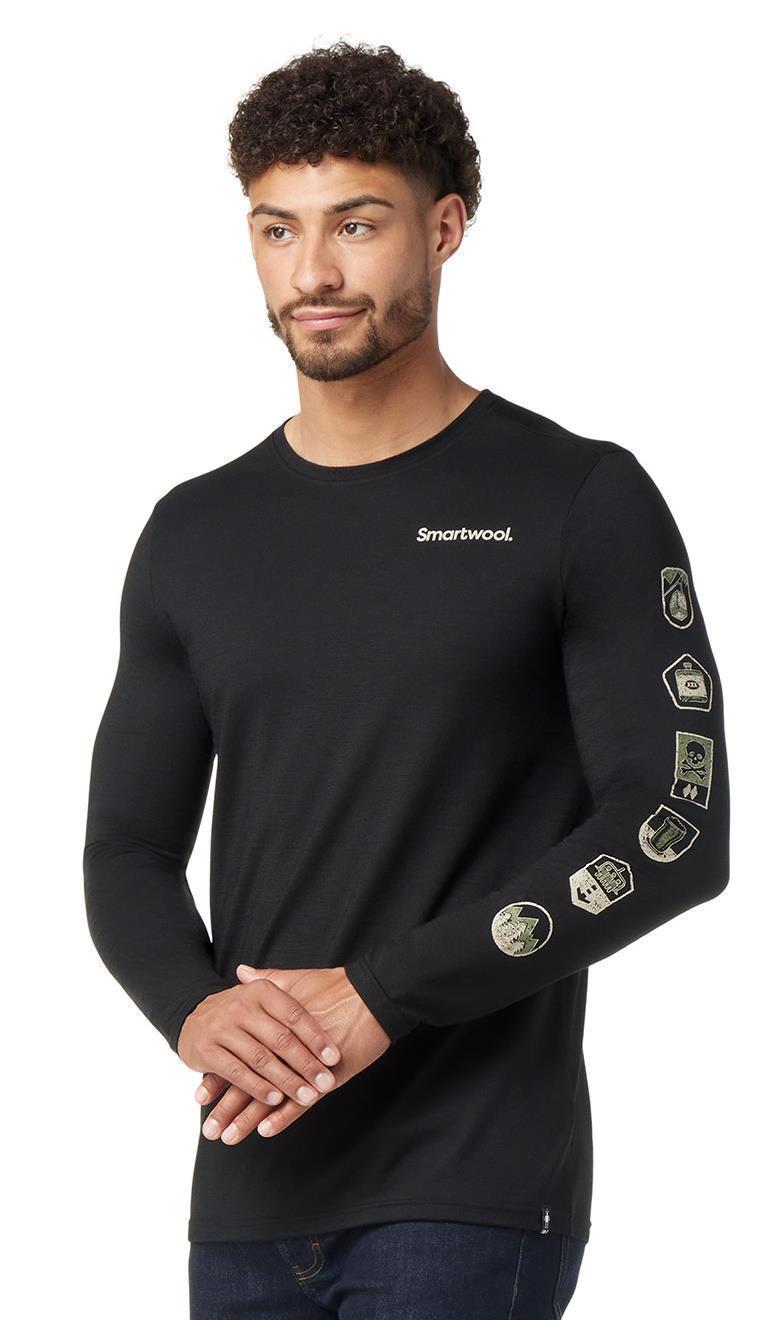 Patches LS Graphic Tee - Mens - Black 2
