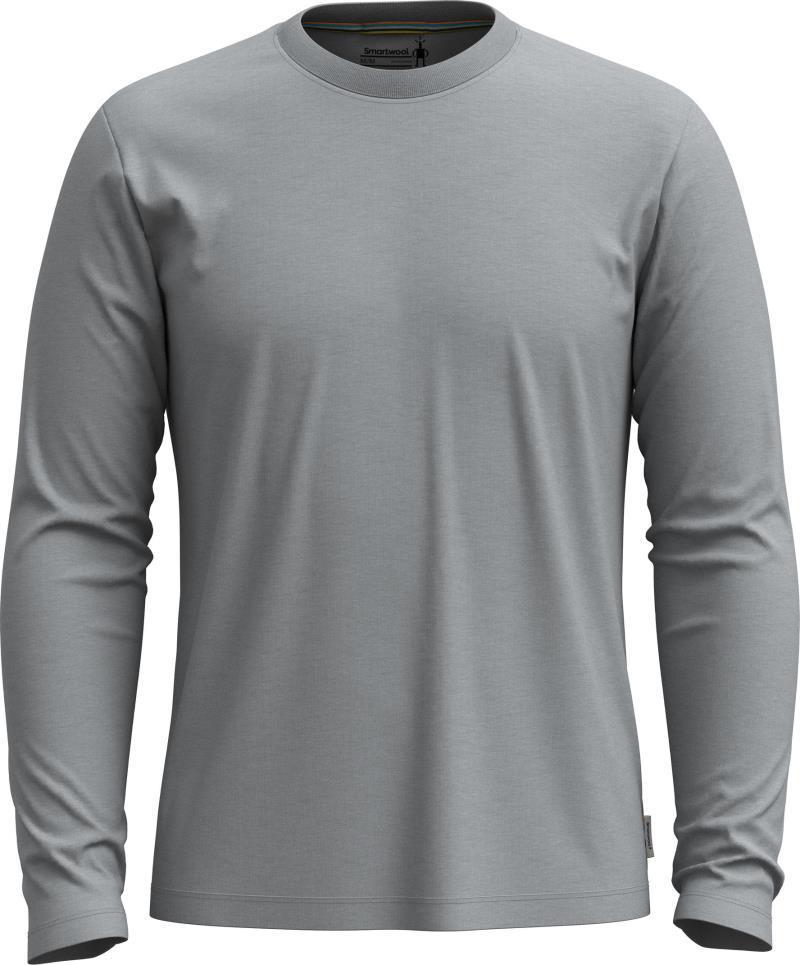 Perfect Crew LS Tee - Mens - Light Gray Heather 1