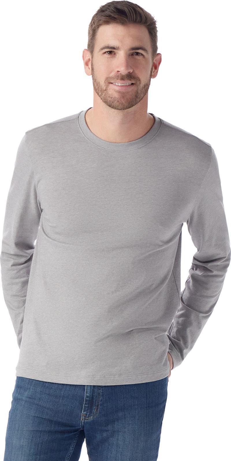 Perfect Crew LS Tee - Mens - Light Gray Heather 2
