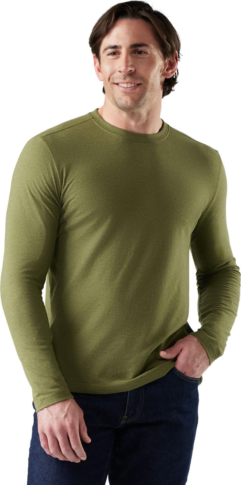 Perfect Crew LS Tee - Mens - winter moss 1