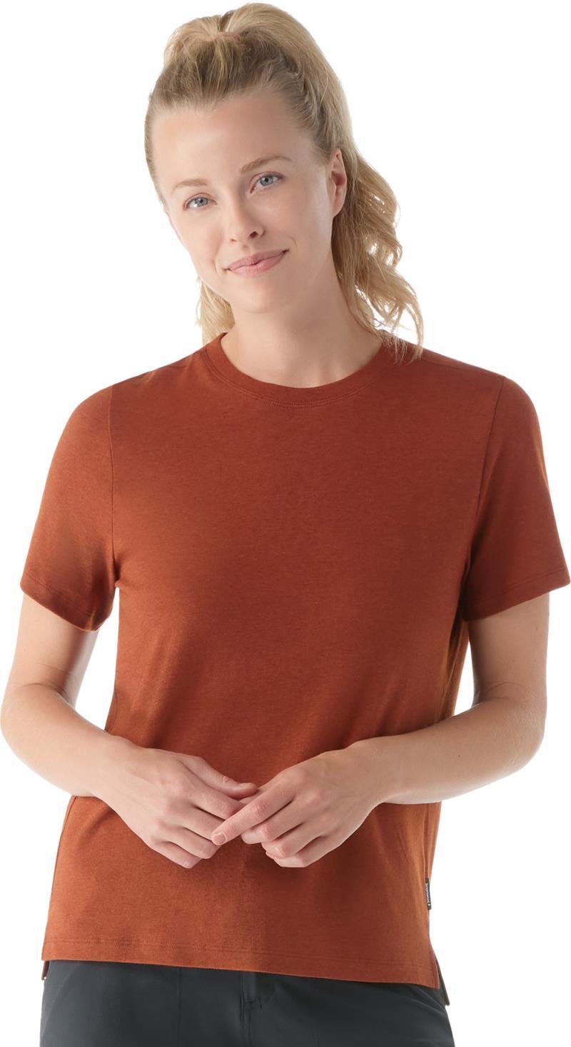Perfect Crew SS Tee - Womens - Pecan Brown 1