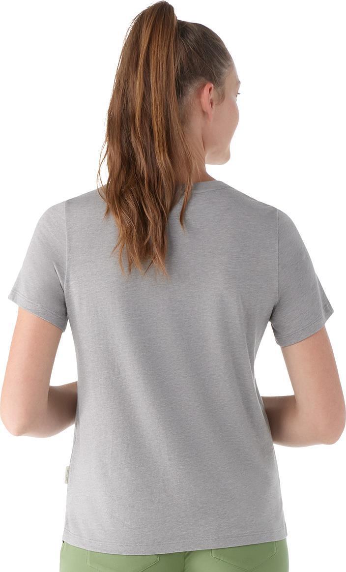 Perfect V-Neck SS Tee - Womens - Light Gray Heather 2