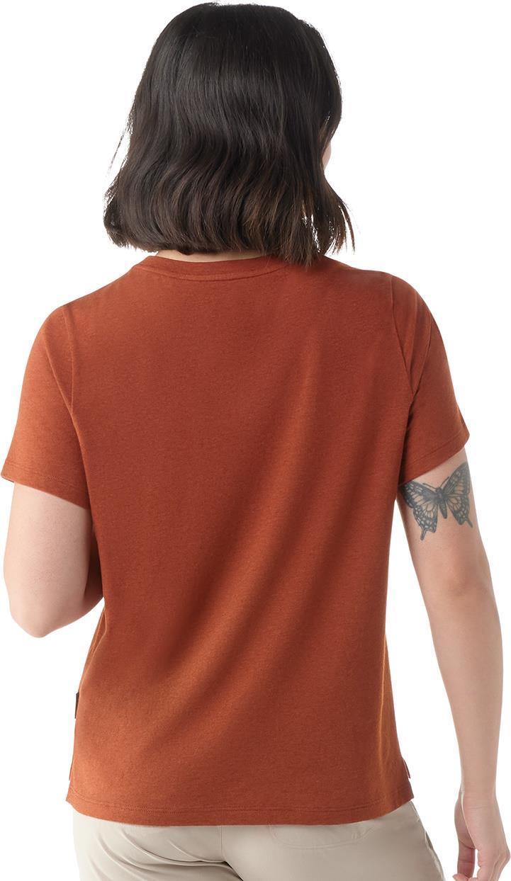 Perfect V-Neck SS Tee - Womens - Pecan Brown 2