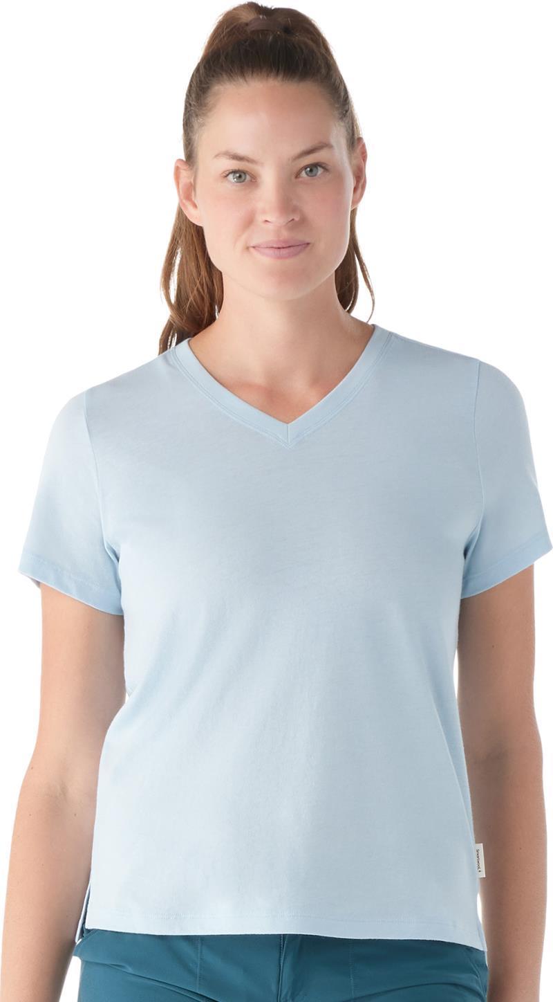 Perfect V-Neck SS Tee - Womens - Winter Sky Heather 1