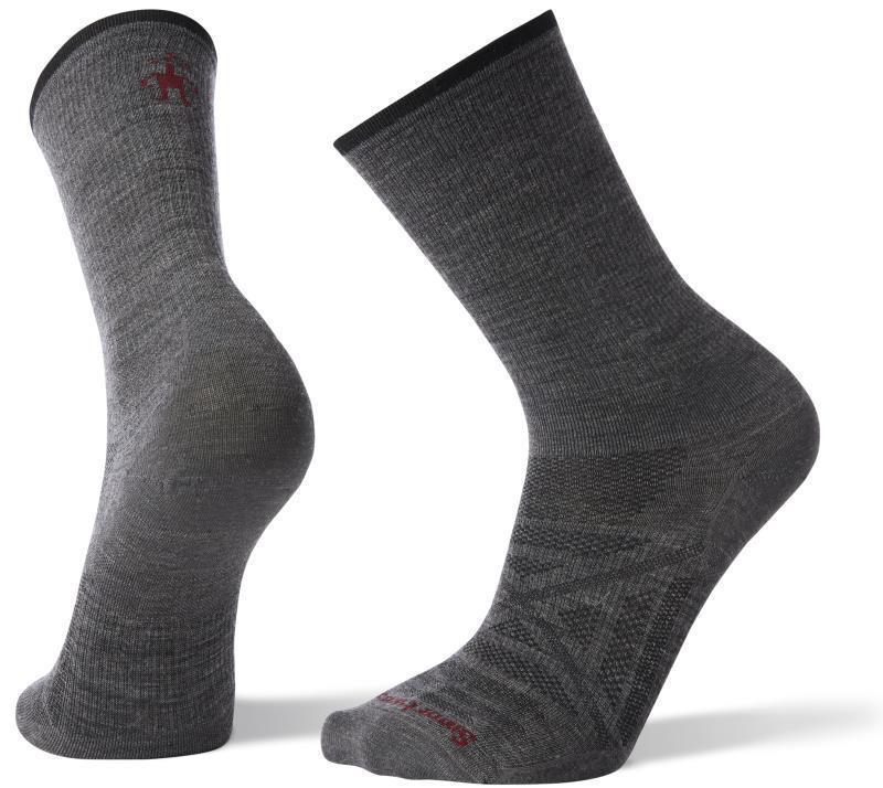 PhD Outdoor Ultra Light Crew Socks - Unisex - Medium Gray 1
