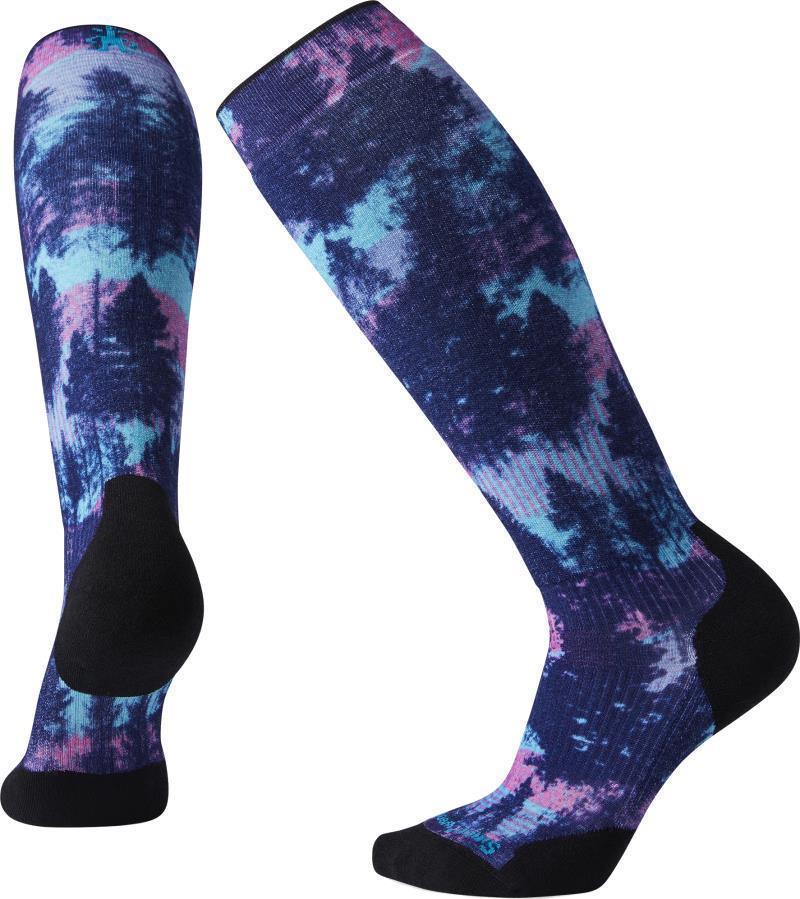 PhD Snow Targeted Cushion Print Socks - Womens - ocean abyss 1
