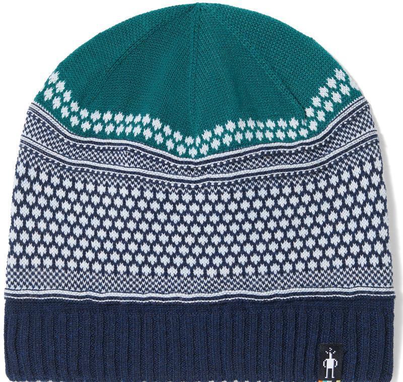 Popcorn Cable Reversible Beanie - emerald green 1