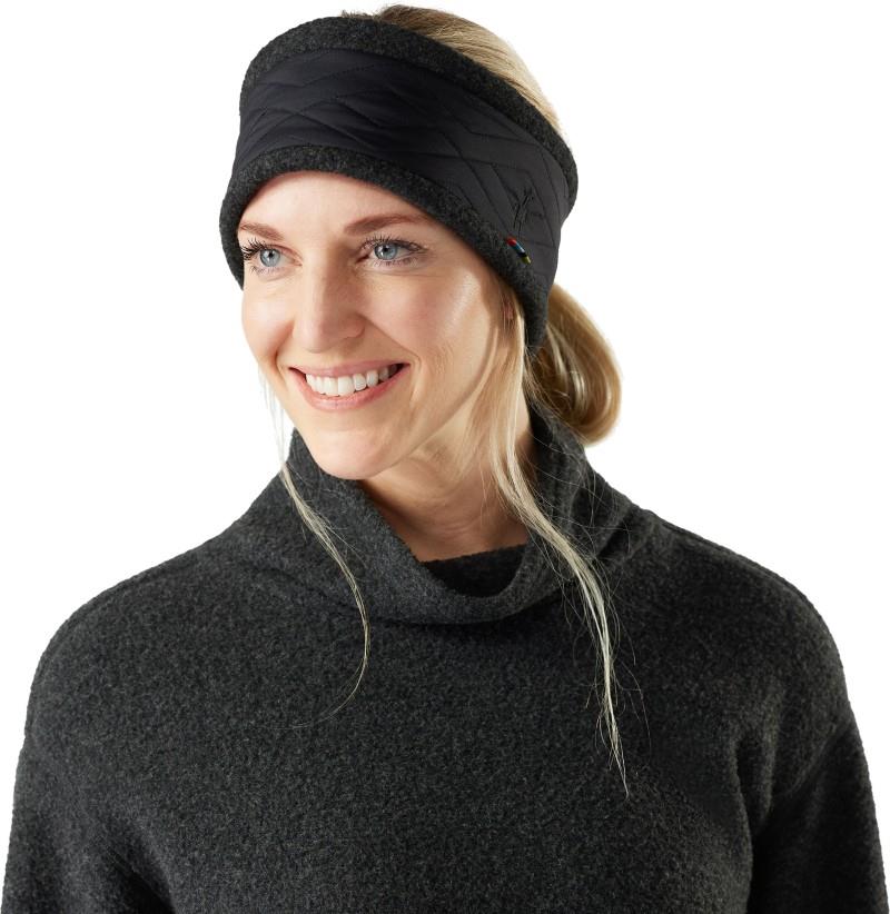 Quilted Fleece Headband - black 1