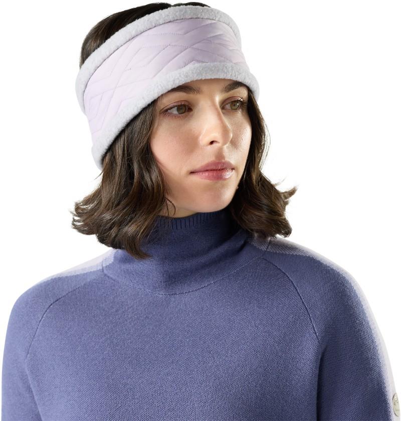 Quilted Fleece Headband - lavender sky heather 1
