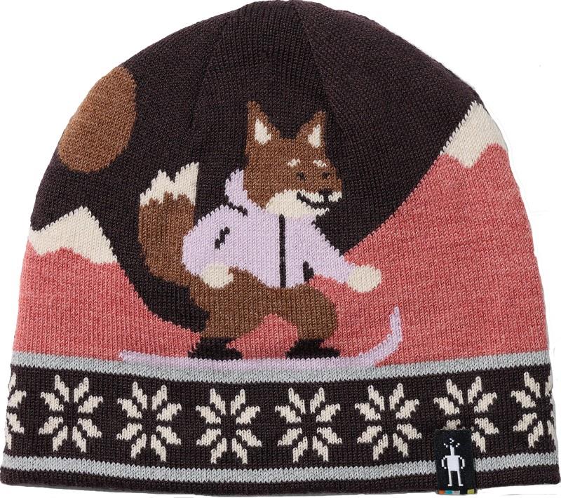 Reversible Art Beanie - Kids - mocha heather 1