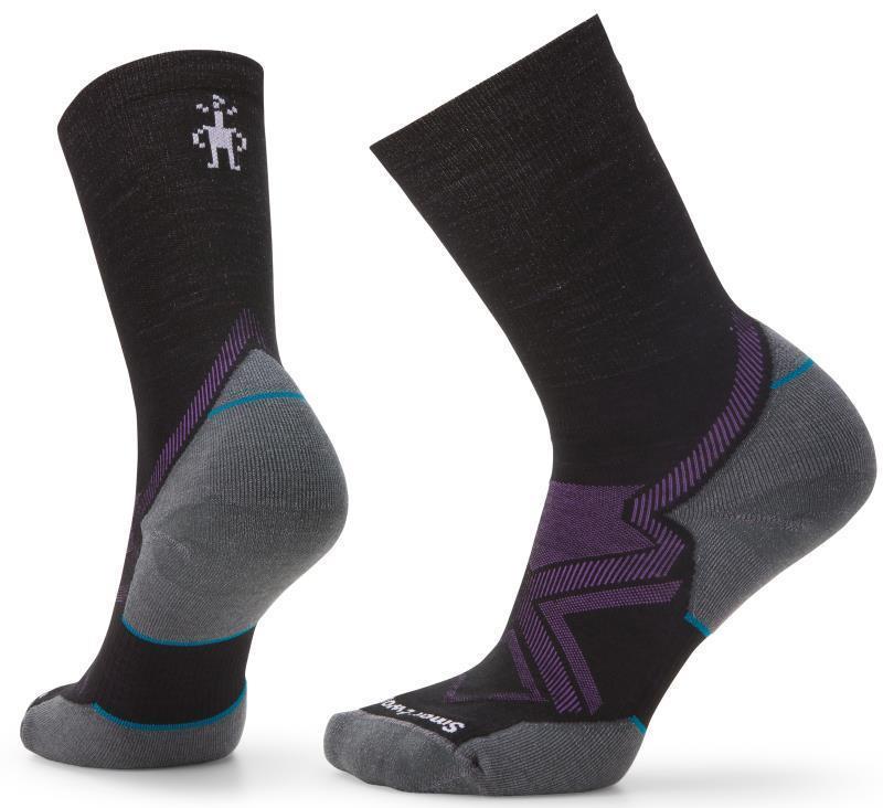 Run Cold Weather Targeted Cushion Crew Socks - Womens - Black 1