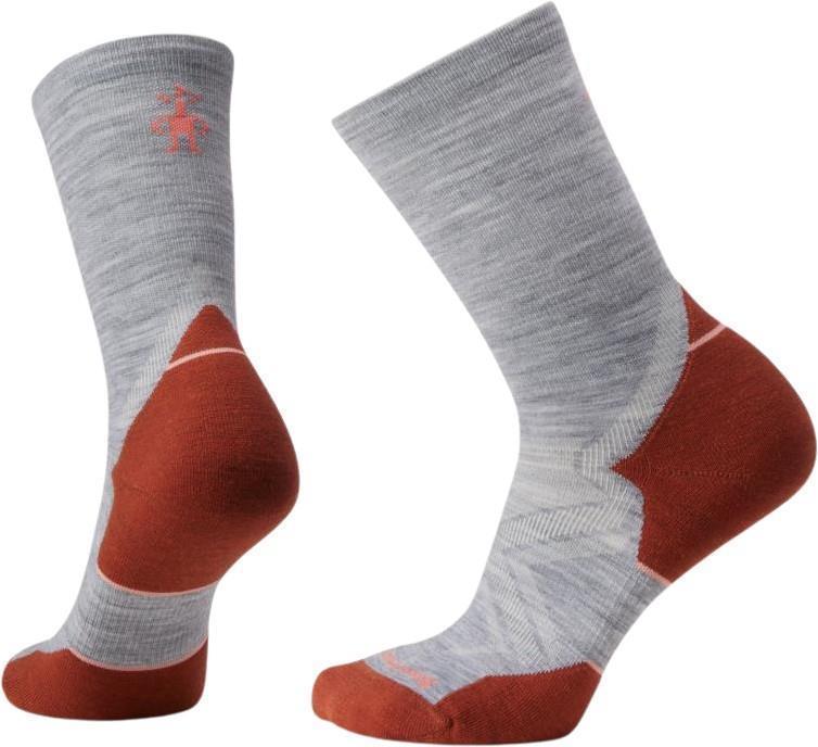 Run Cold Weather Targeted Cushion Crew Socks - Womens - Light Gray 1