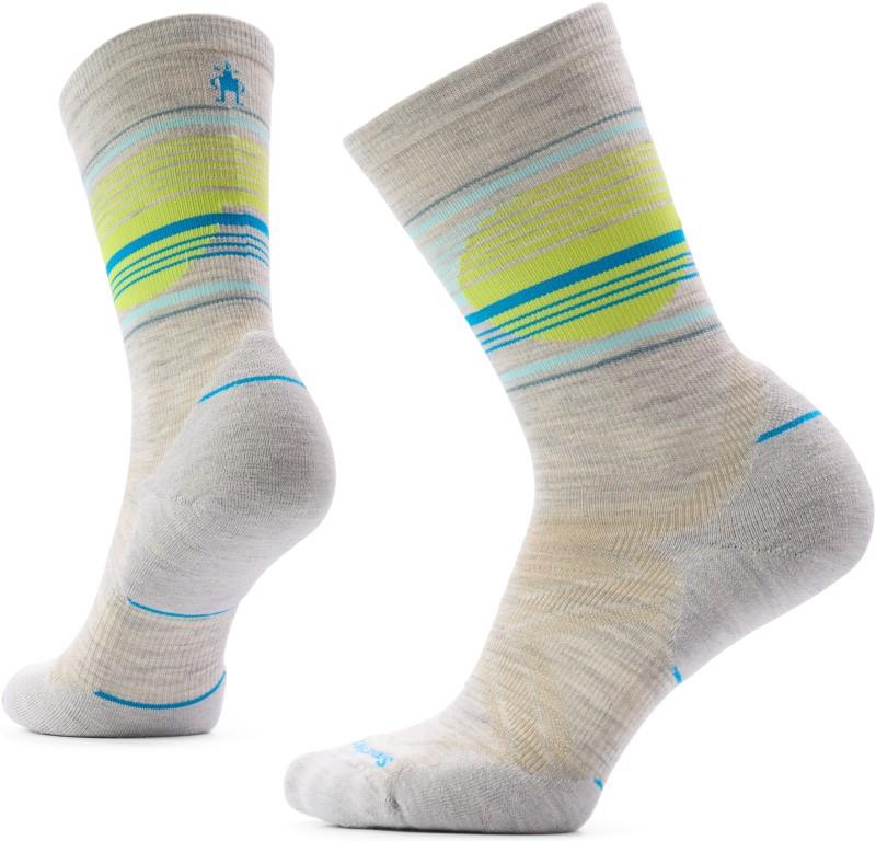 Run Cold Weather Targeted Cushion Glow Track Crew Socks - Womens - ash 1