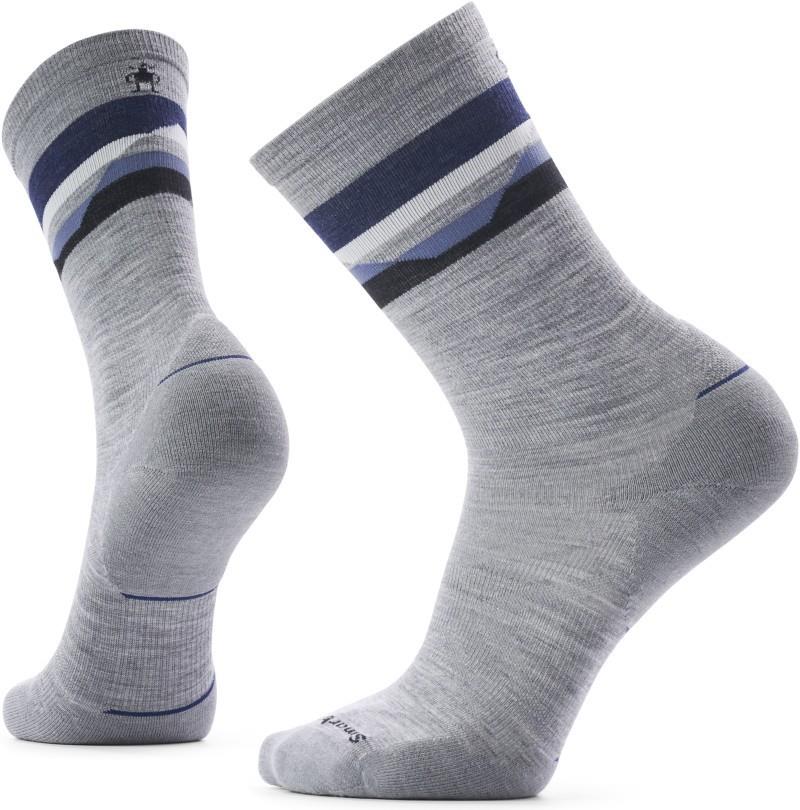 Run Cold Weather Targeted Cushion Horizons Crew Socks - light gray 1