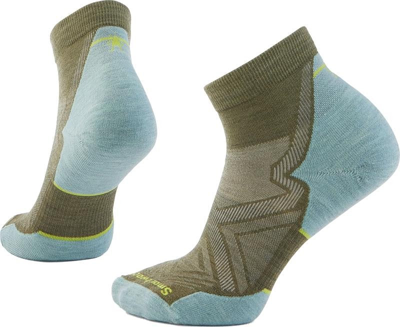 Run Targeted Cushion Ankle Socks - Womens - winter moss / frosty green 1